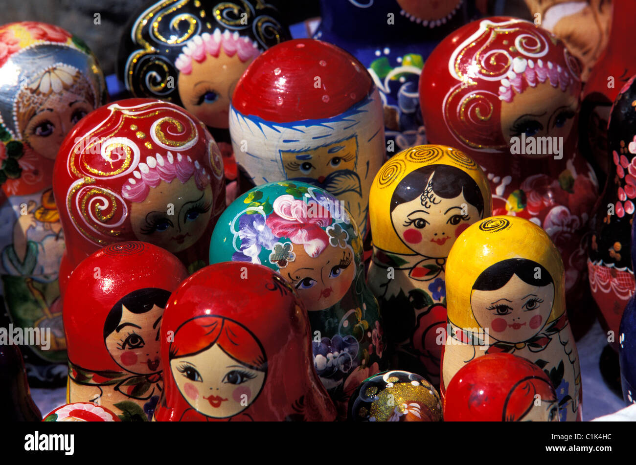 Russia, Russian dolls Stock Photo Alamy