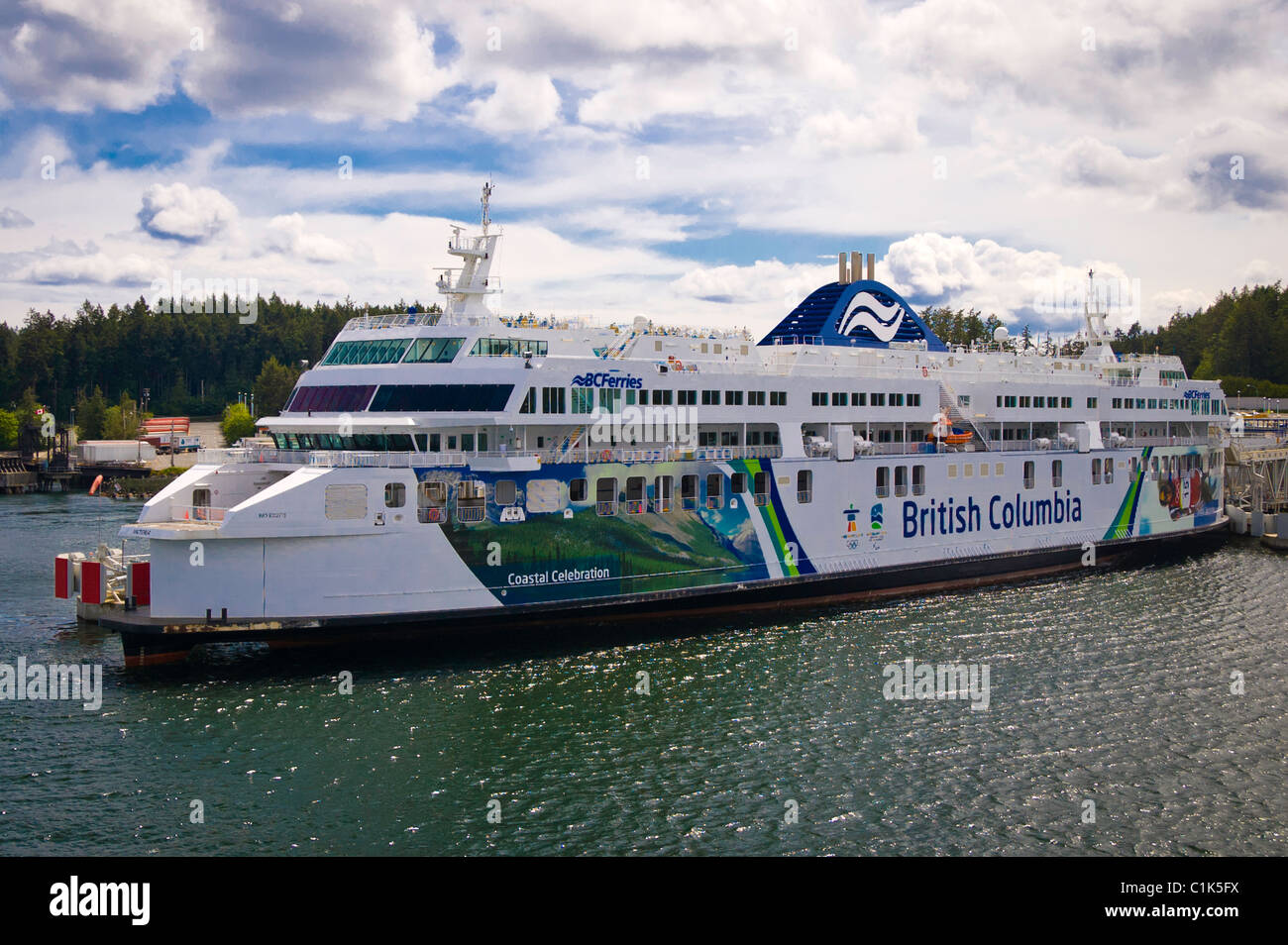 BC Ferry in Victoria's Swartz Bay Terminal Stock Photo Alamy