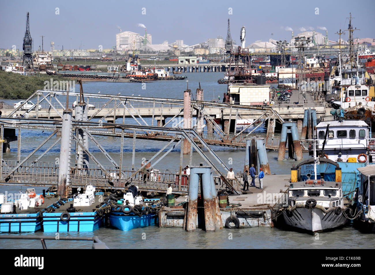 Kandala Port, Gujarat, India Stock Photo