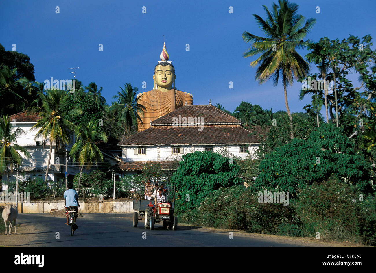 Sri Lanka, South region, Dickwella, temple Stock Photo