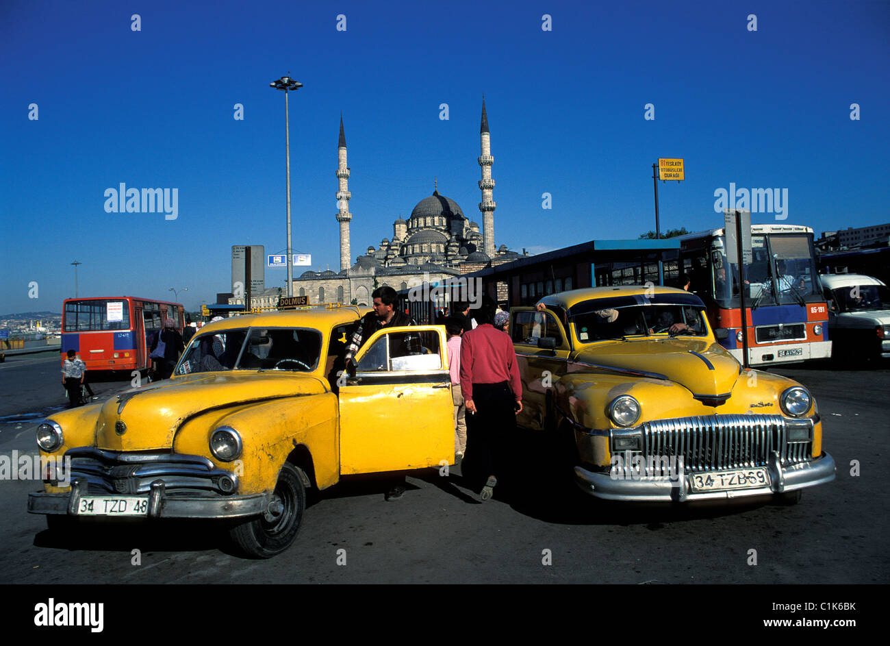 Turkey istanbul dolmus car taxi hires stock photography and images Alamy