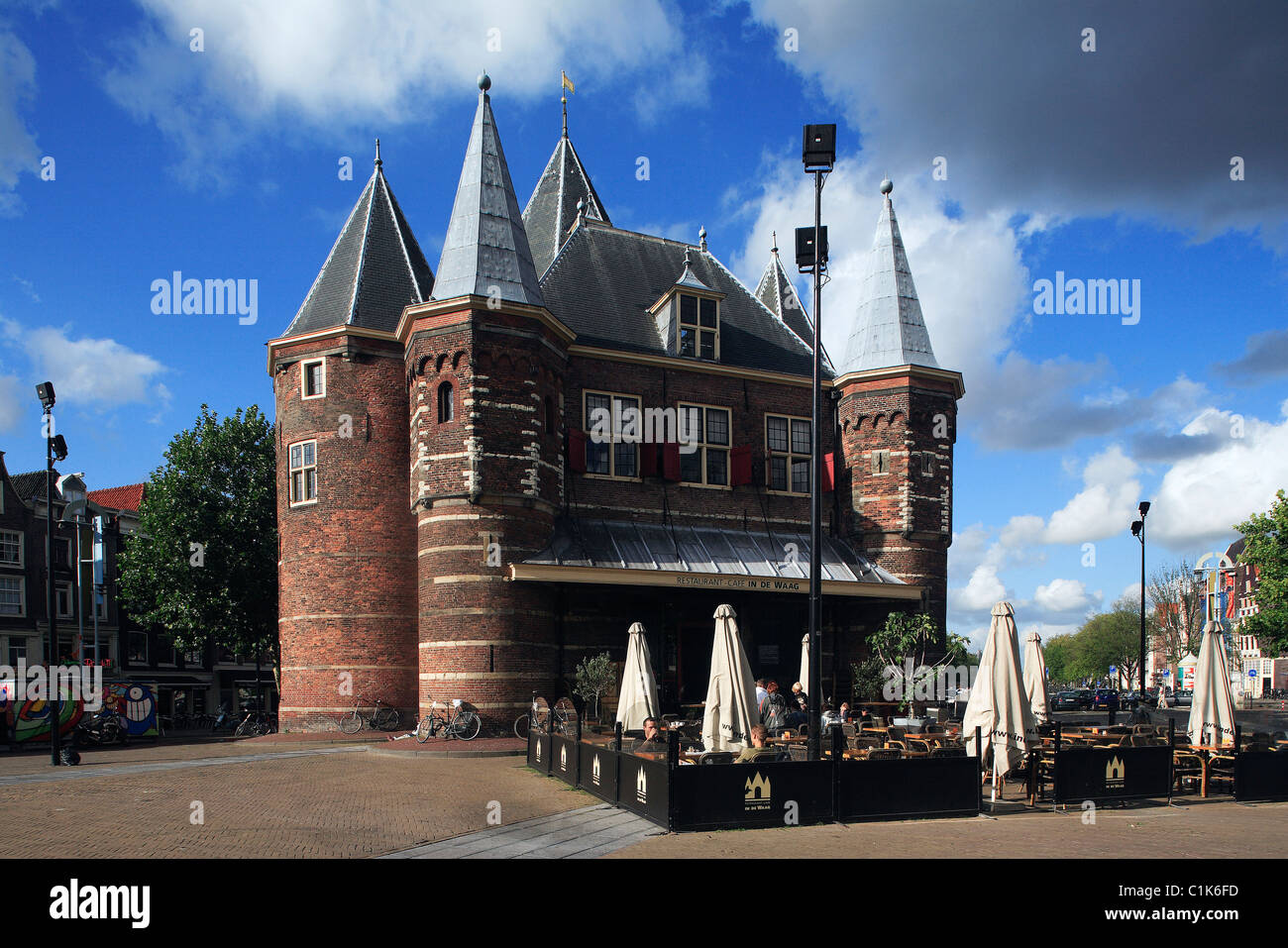 Netherlands, Amsterdam, Nieuwmarkt square Stock Photo