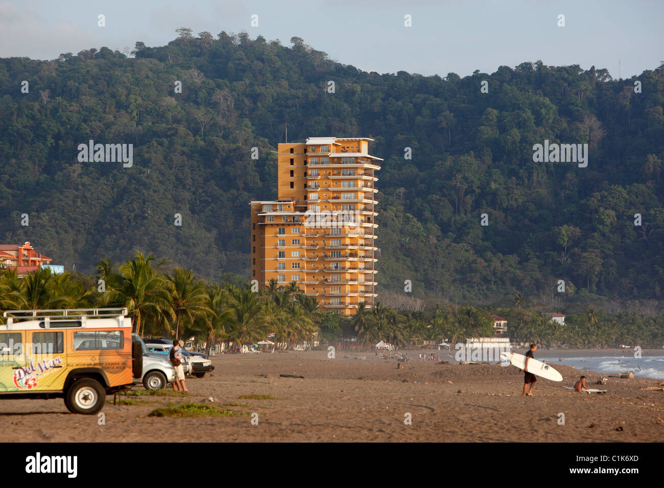 Real estate development on the beach at Jaco, Costa Rica Stock Photo