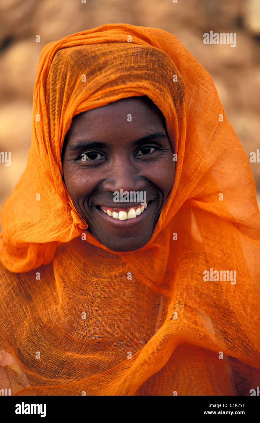 Mauritania, Adrar region, women in Chinguetti Stock Photo