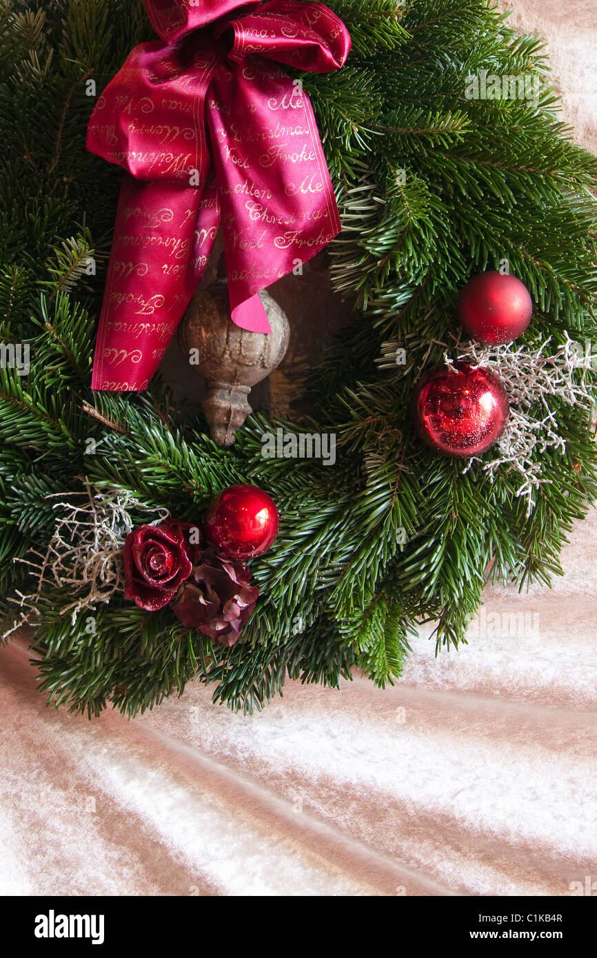 Christmas Wreath Stock Photo