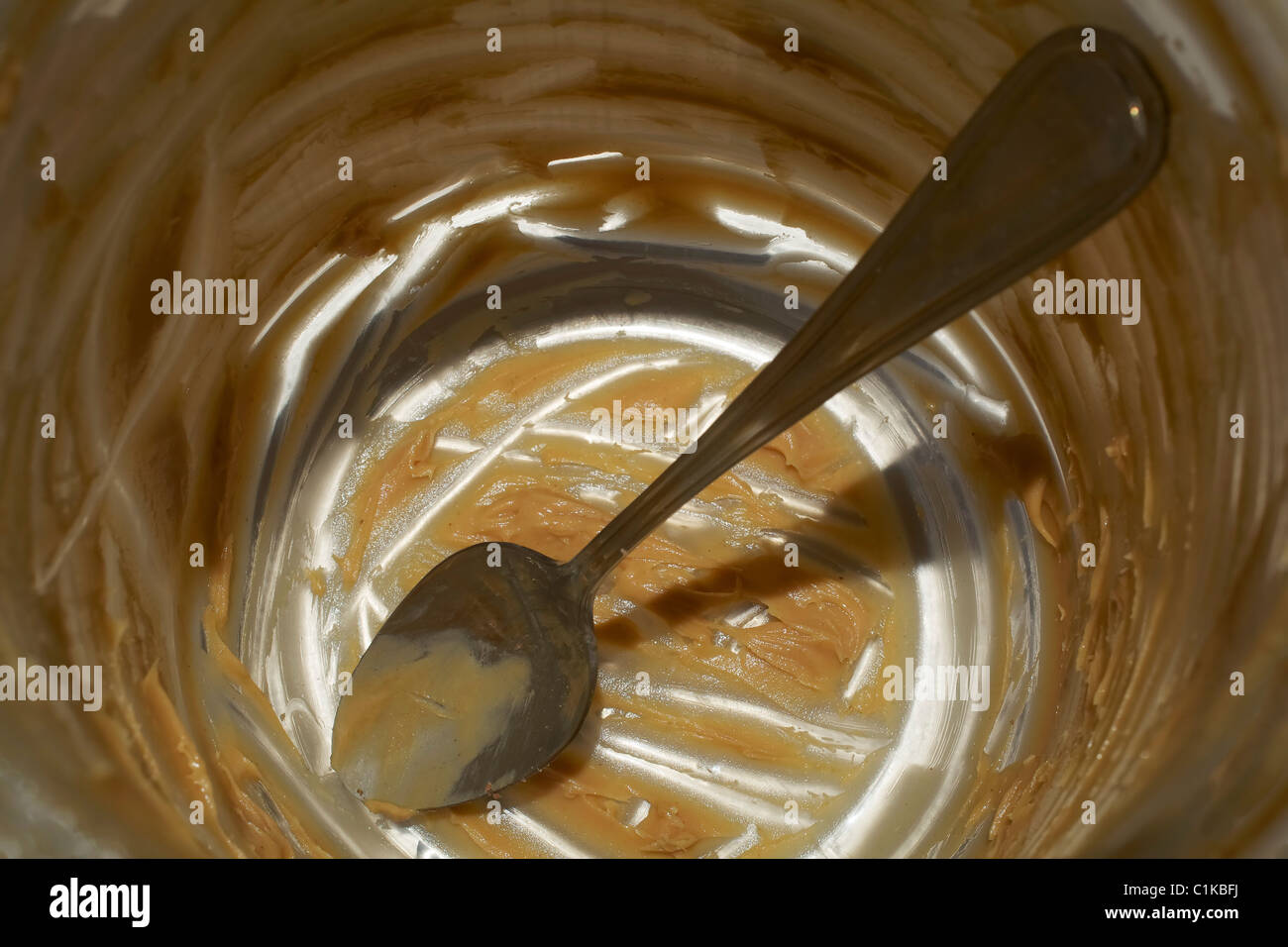 Empty Jar of Peanut Butter Stock Photo Alamy