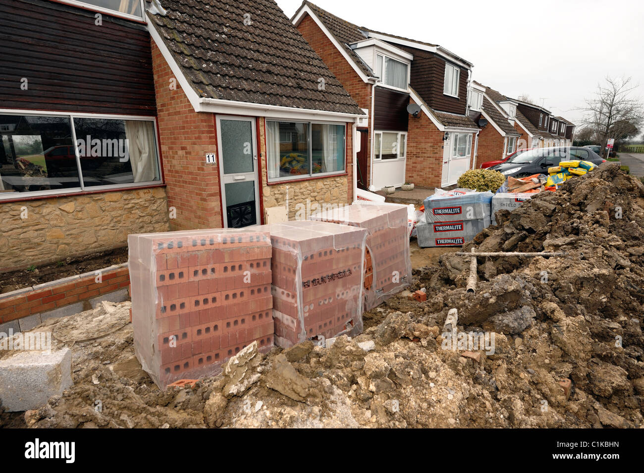 house-extension-building-site-C1KBHN.jpg