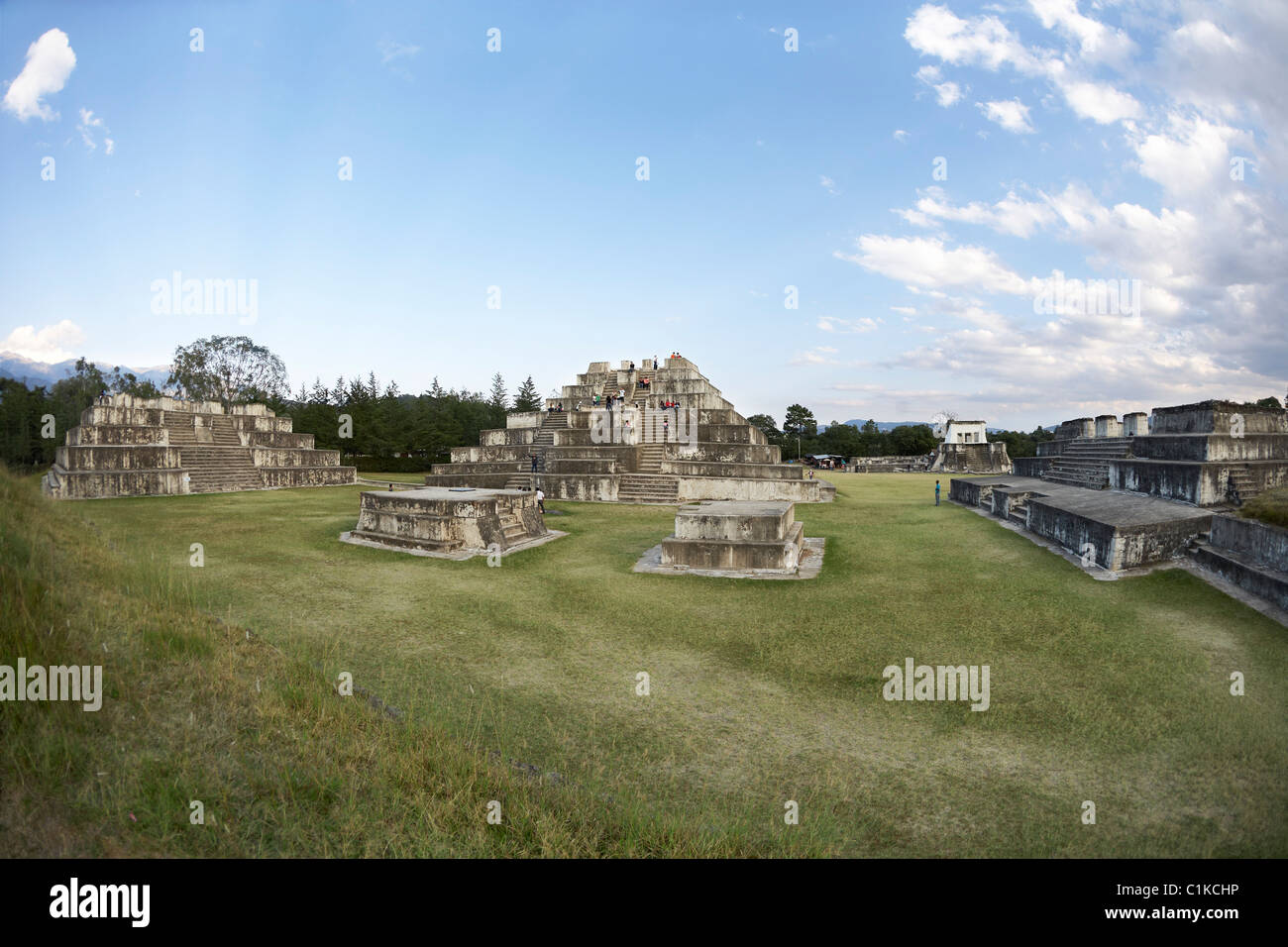 Mayan Ruins, Zaculeu, Huehuetenango, Huehuetenango Department, Guatemala Stock Photo