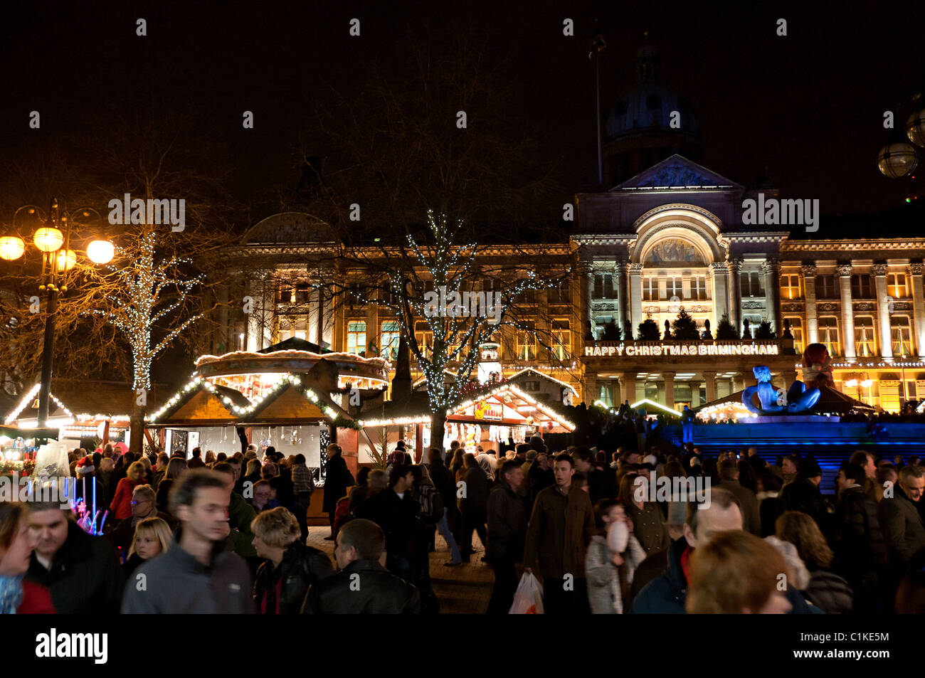 Birmingham's German markets and Christmas decorations Stock Photo Alamy