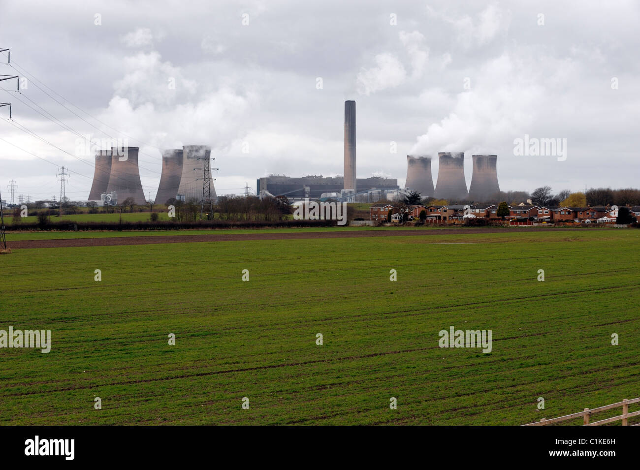 Fiddlers Ferry Power Station Stock Photo