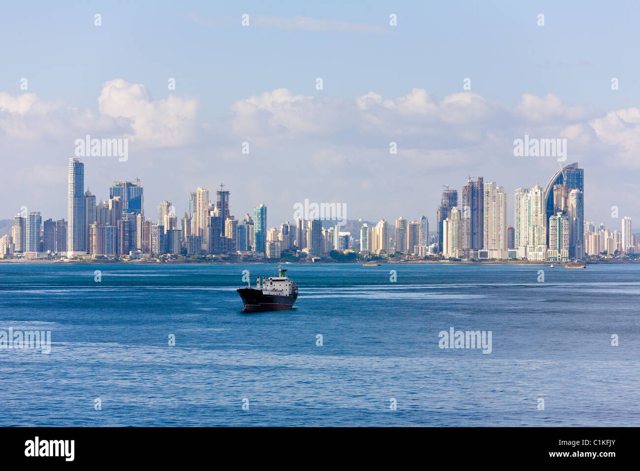 Panama City skyline, Panama Stock Photo