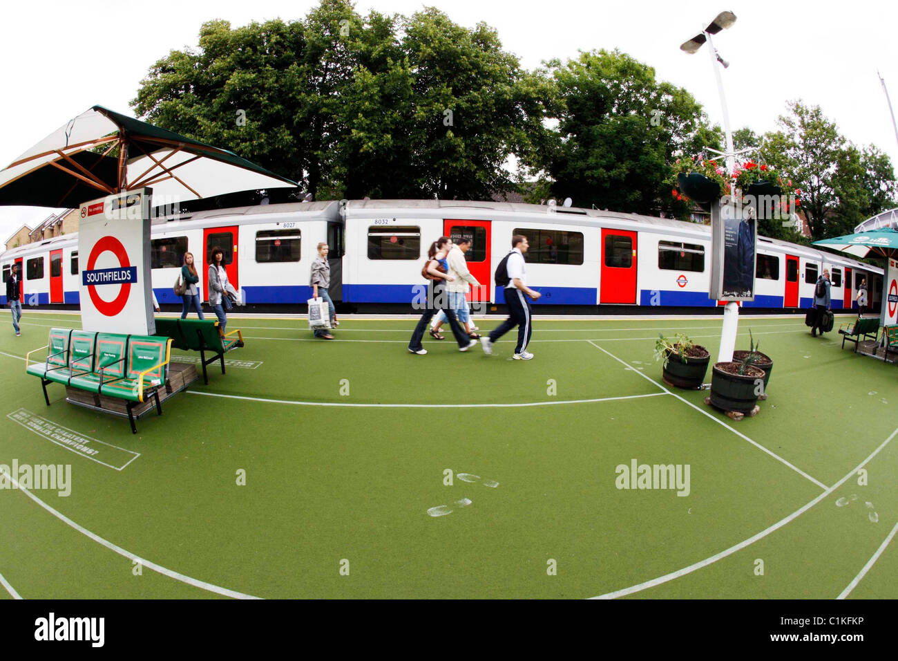 Southfields Underground station gets a revamp for the 2009 Wimbledon