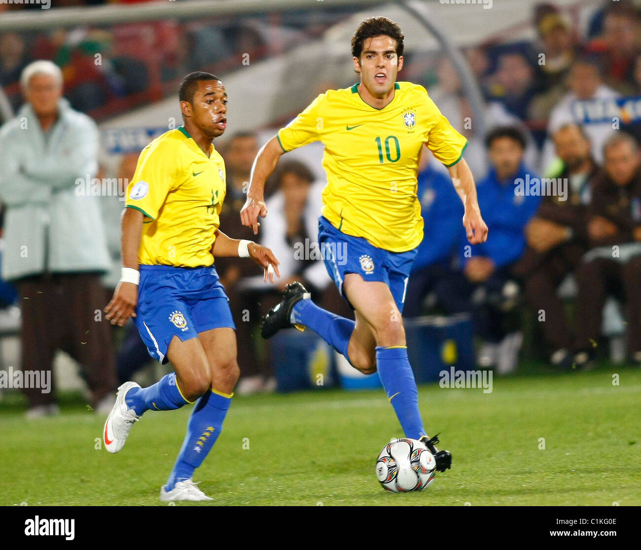 Rob Kaka Robi Robinho and Kaka FIFA Confederation Cup 2009 held at the Loftus ...
