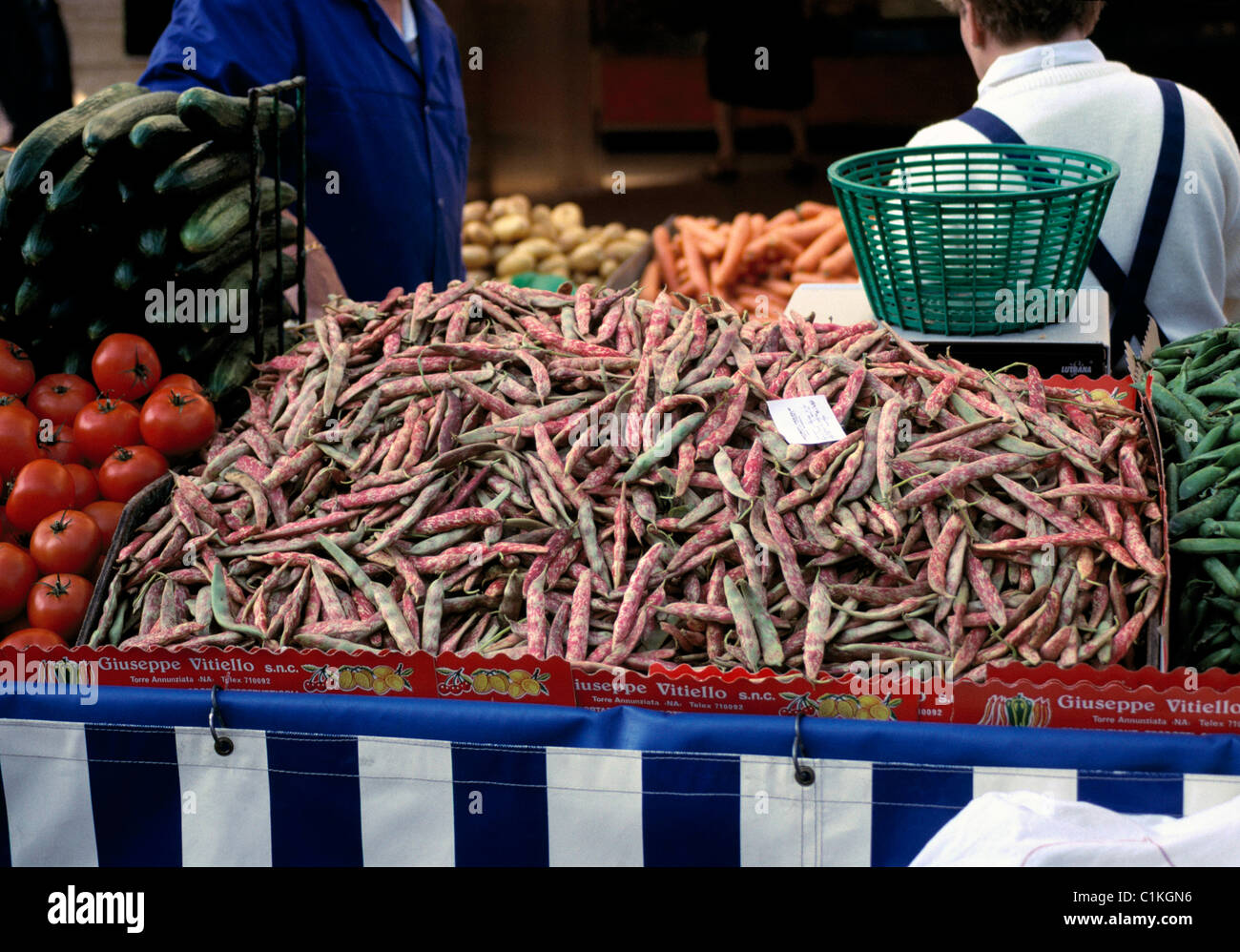 Beans at local market in Versailles, France Stock Photo Alamy