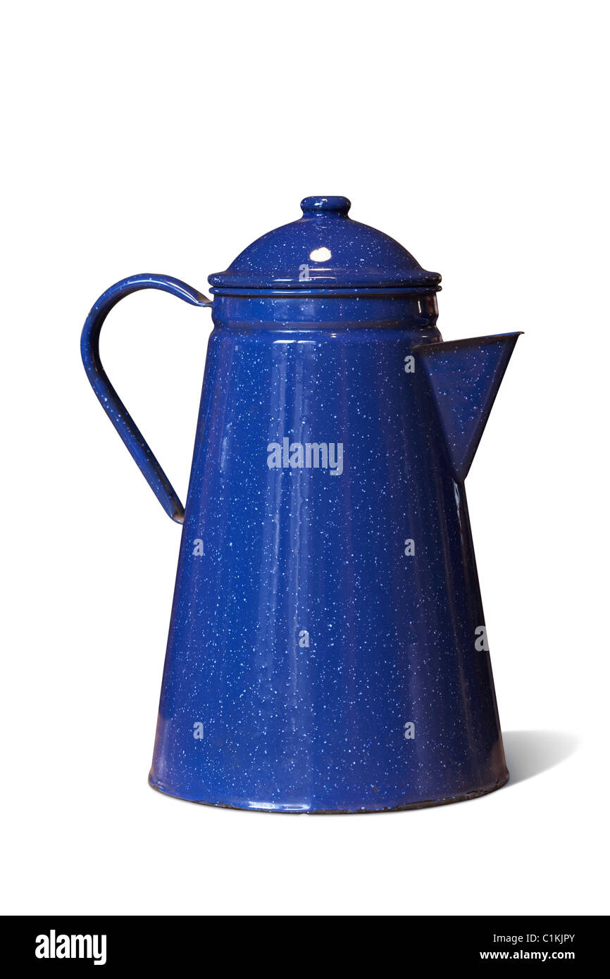 Enamel Coffee Pot Stock Photo Alamy