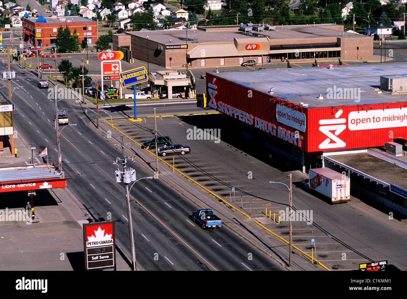 Canada, Ontario, Timmins, citycenter Stock Photo Alamy