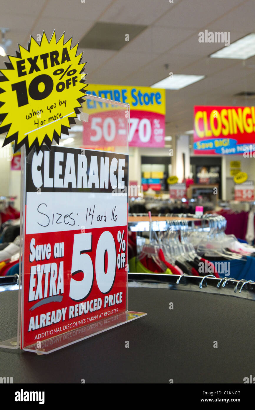 Mini Clearance Sale Retail Sign Kit