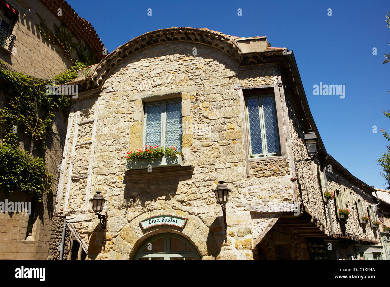 Chez Saskia, Carcassonne, Aude, Languedoc Roussillon, France Stock Photo