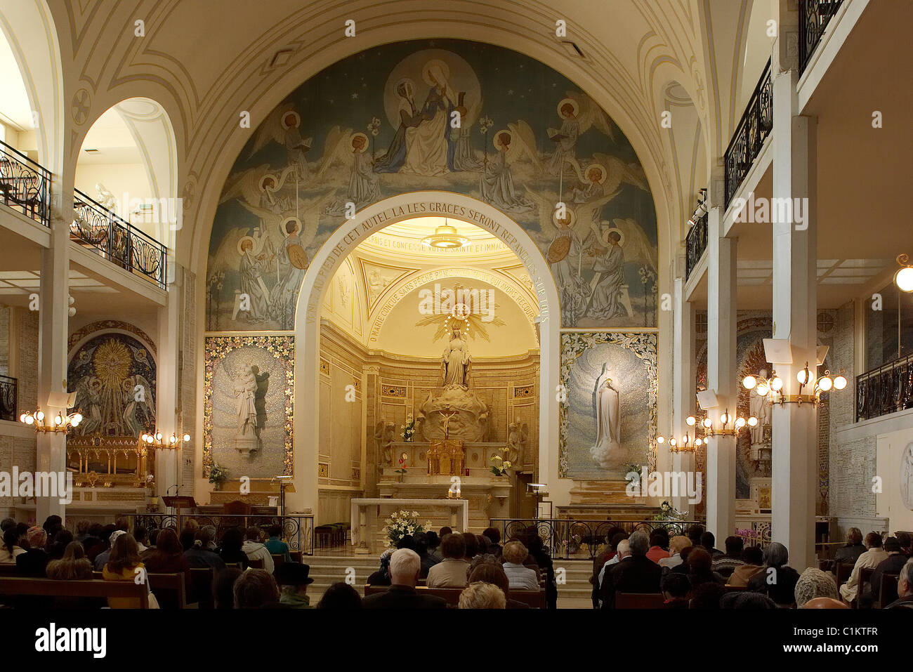 France, Paris, Lady of the miraculous medal chapel on Bac Street Stock ...