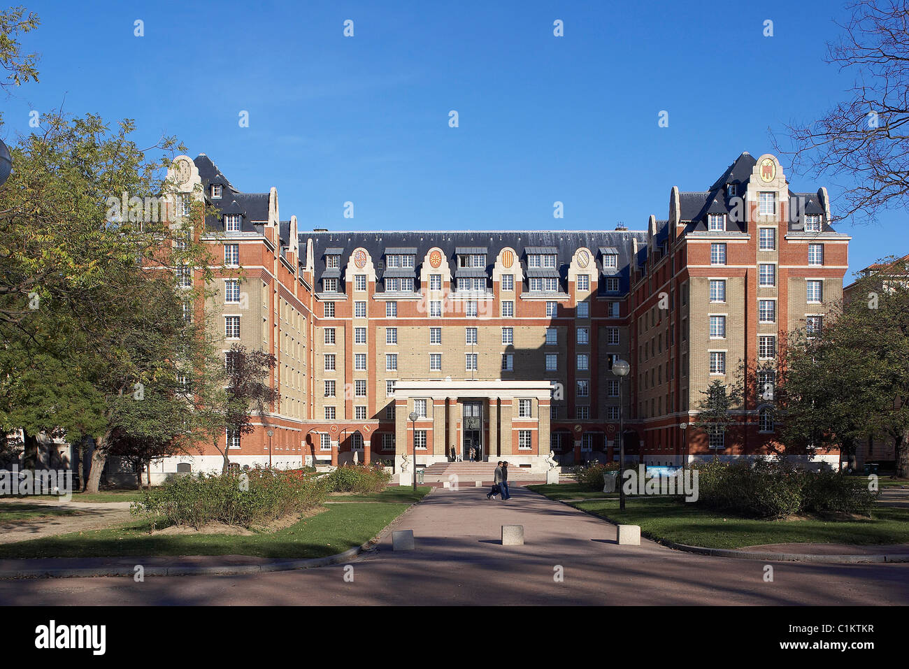France, Paris, international students halls of residence, house of the provinces of France building Stock Photo