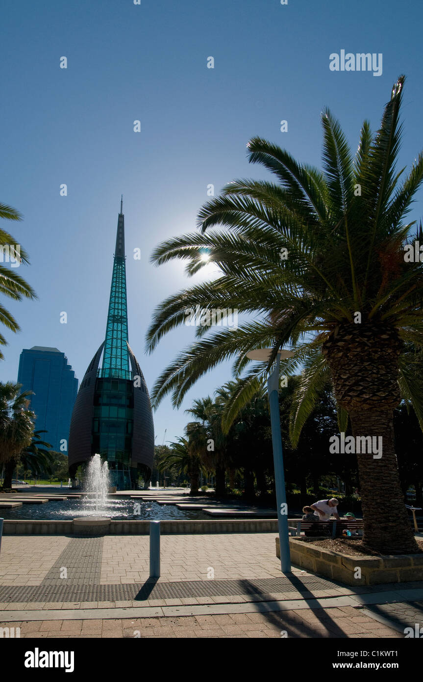 The Bell Tower in Perth, Western Australia. It houses the 12 bells from