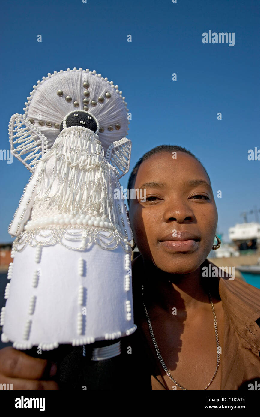 South Africa KwazuluNatal province Durban Zulu puppets representing
