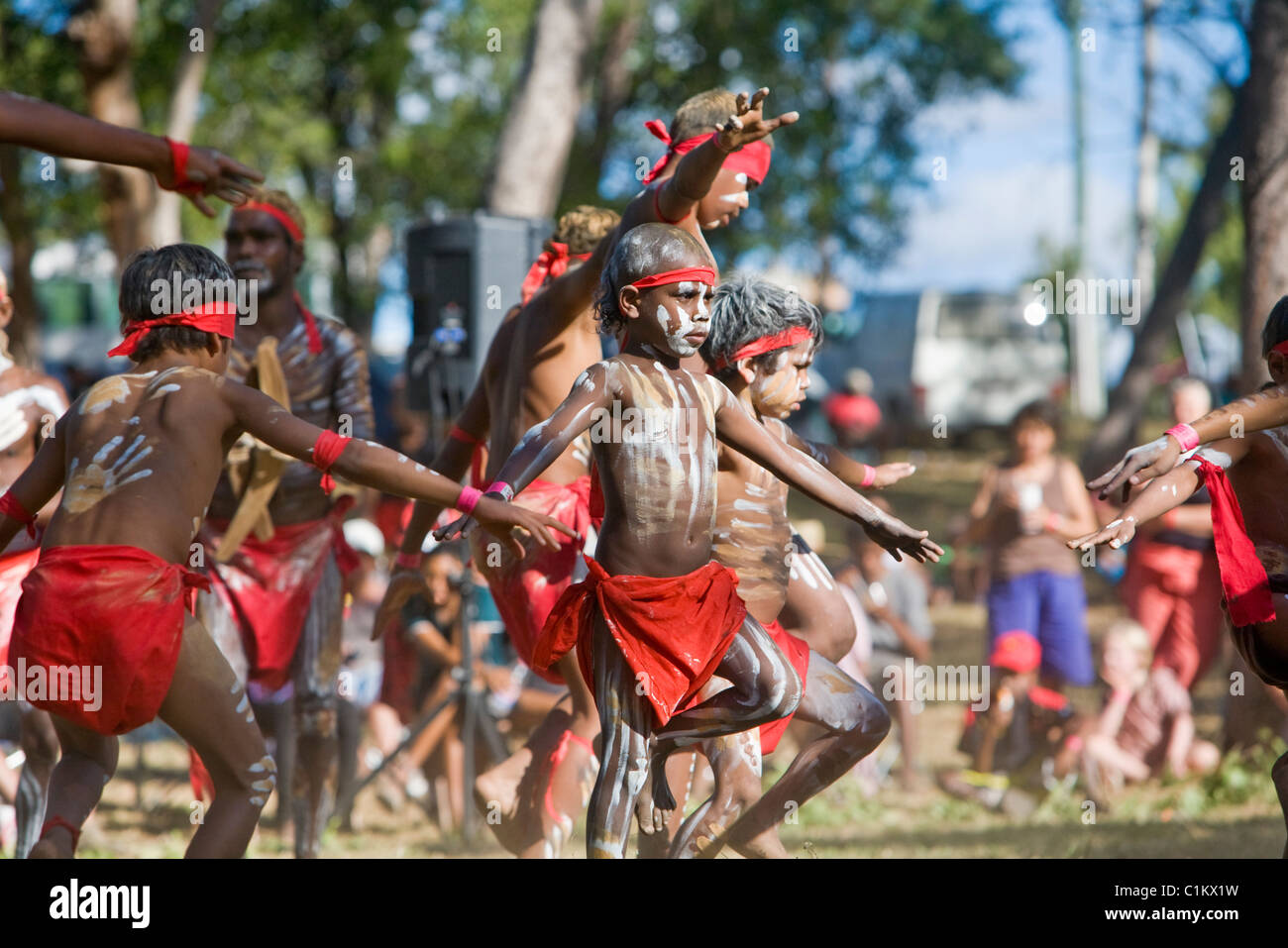 Indigenous dancers at the Laura Aboriginal Dance Festival. Laura
