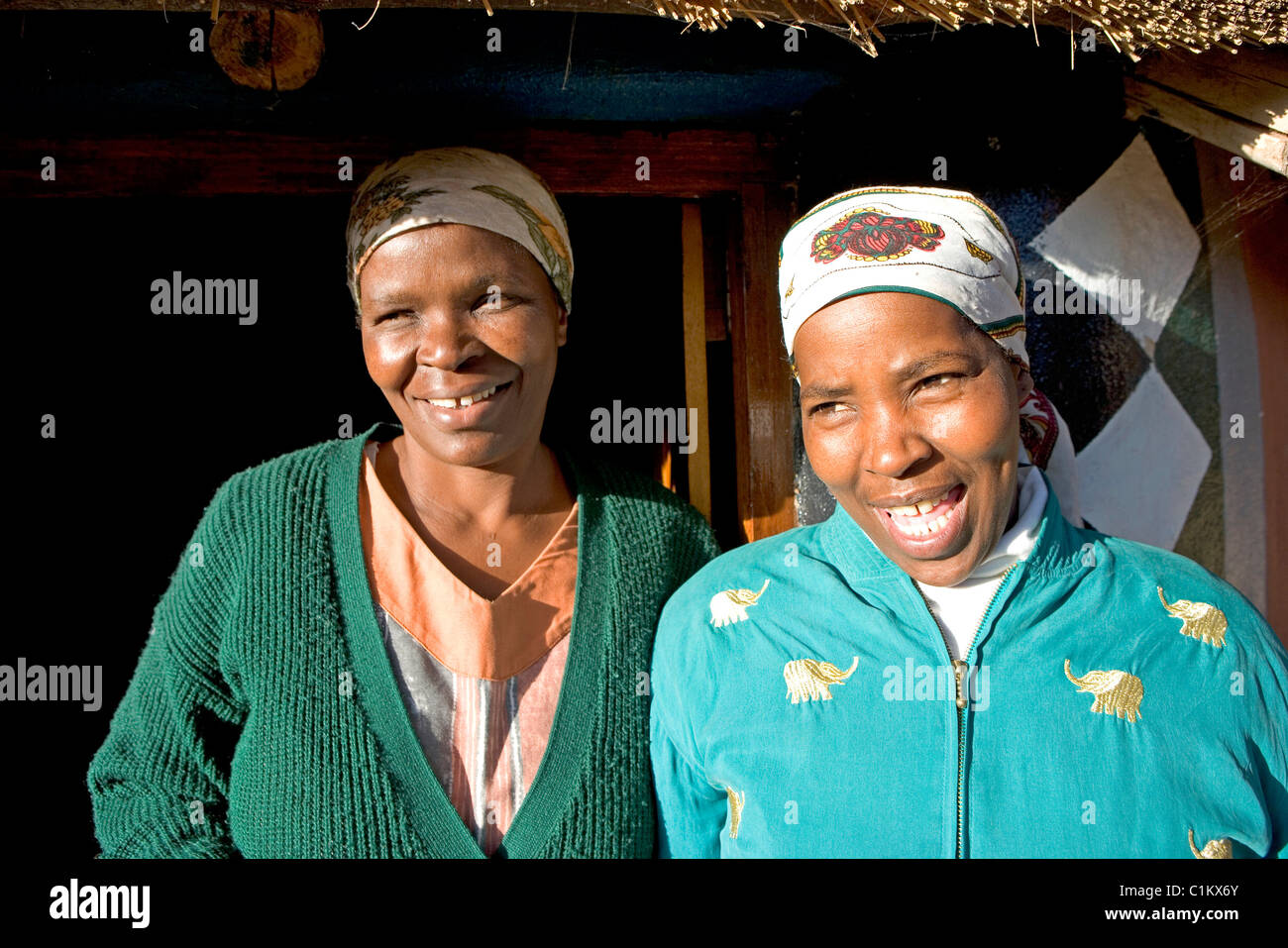 Zulu woman in village hires stock photography and images Alamy