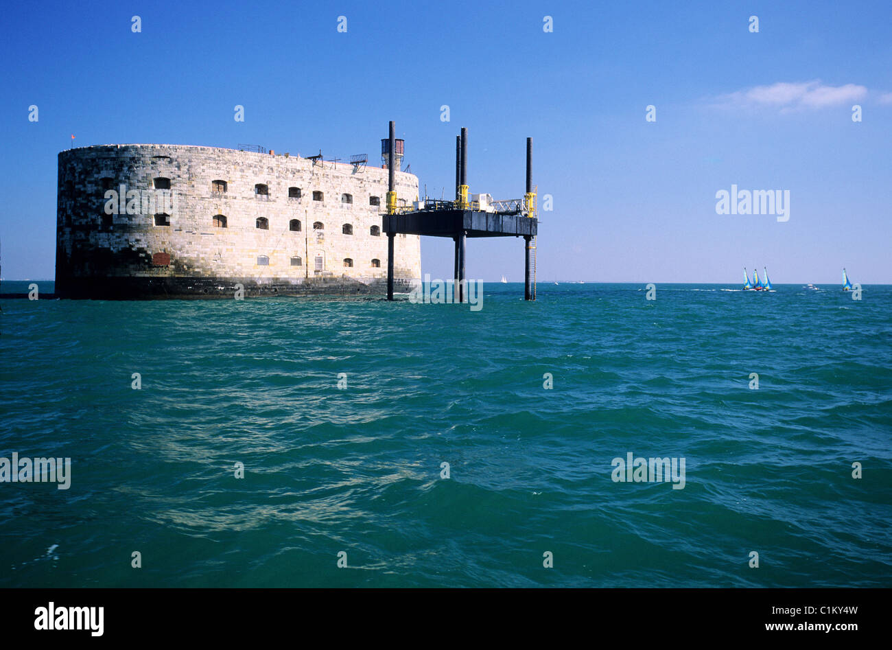 France, Charente Maritime, fort boyard between Fouras and the Island of  Oleron in the atlantic ocean Stock Photo - Alamy