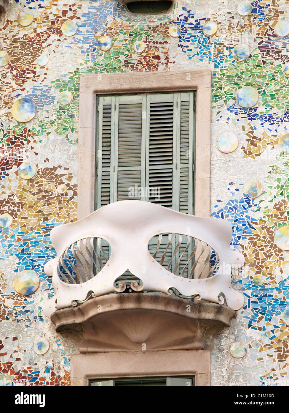 Casa Batllo,  Antoni Gaudí,  Passeig de Gràcia, Barcelona, Spain Stock Photo