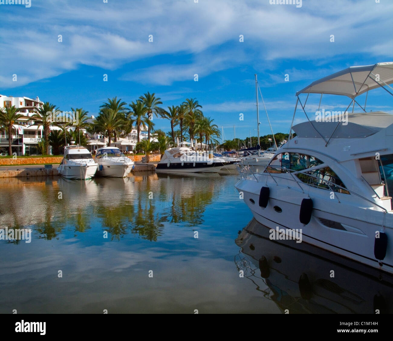 ES - MALLORCA: The Marina at Cala d'Or Stock Photo
