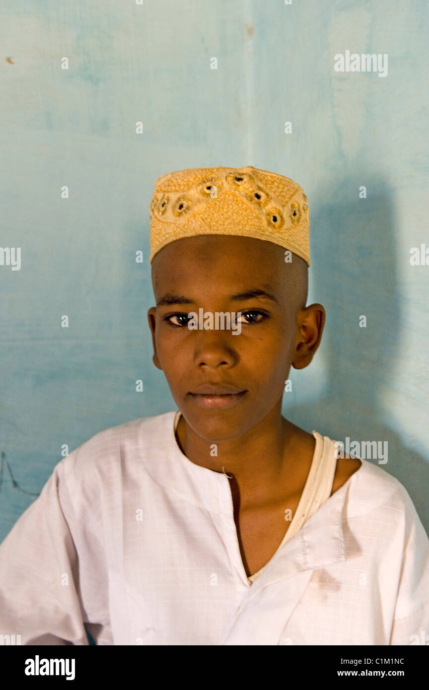 Sudan, young Nubian, Ed Damer village Stock Photo