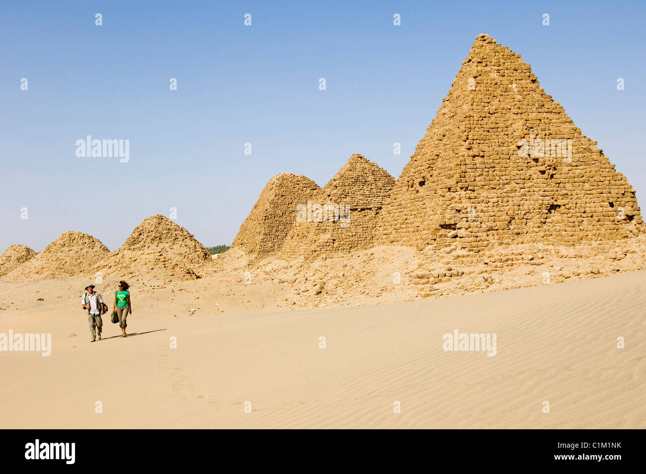 Sudan, Nuri pyramids, Kingdom of Meroe Stock Photo