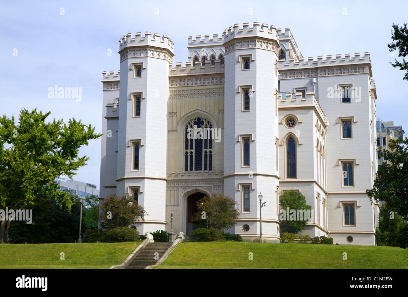 The Old Louisiana State Capitol building located in Baton Rouge, Louisiana, USA. Stock Photo