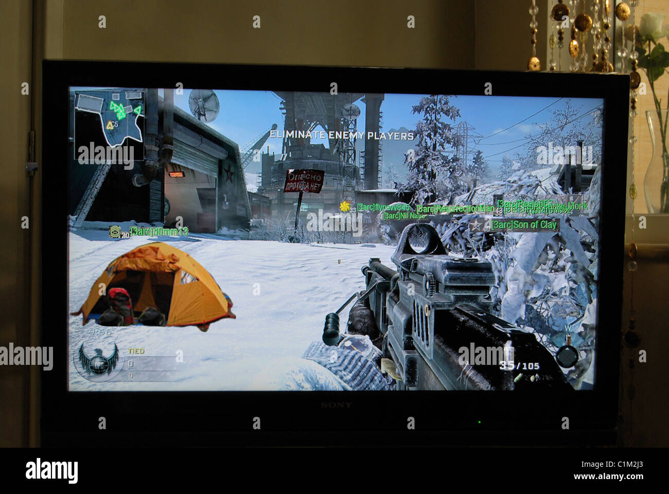 Camping in COD Black Ops Stock Photo Alamy