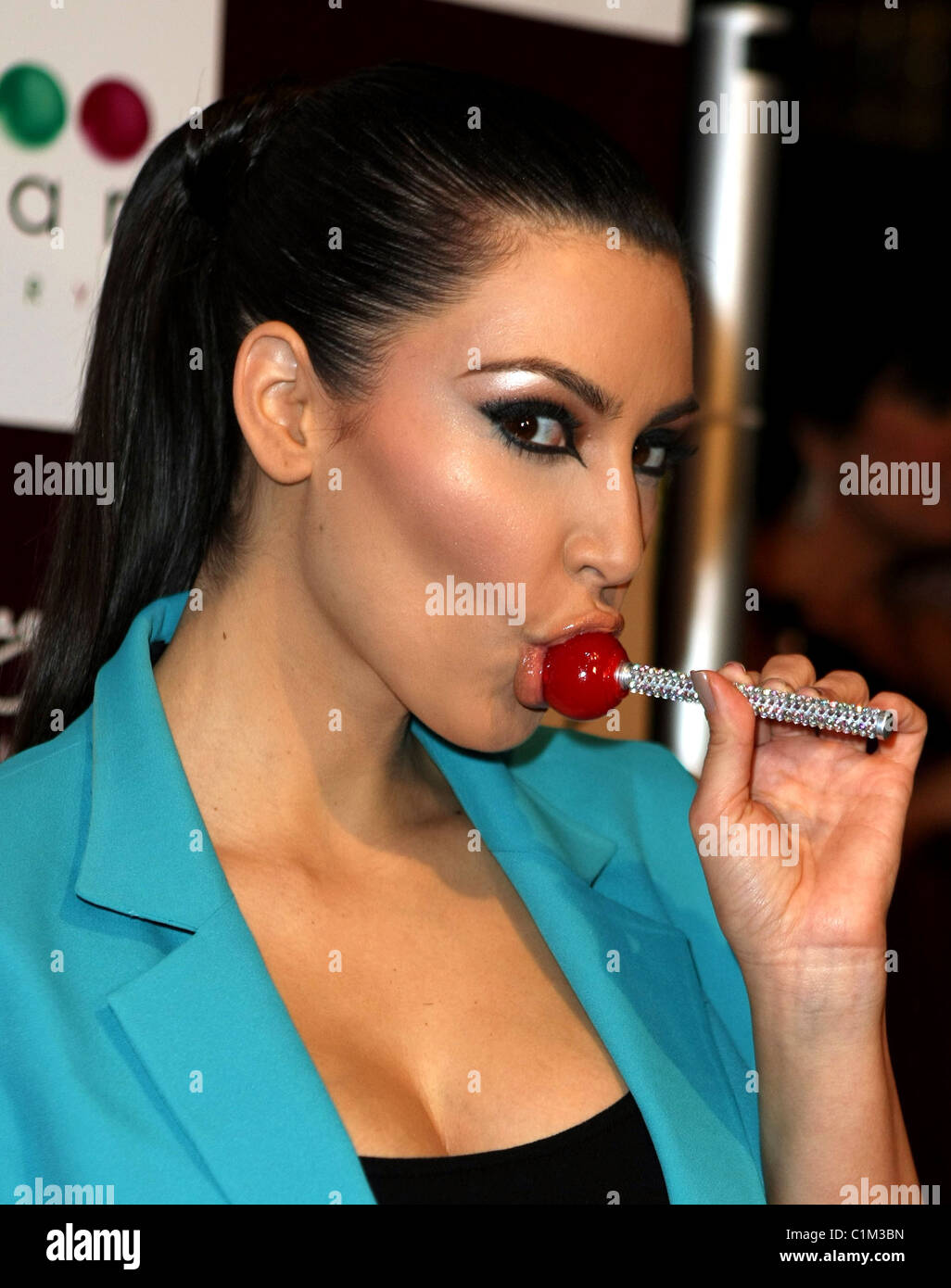 Kim Kardashian The Sugar Factory celebrate their stores grand opening