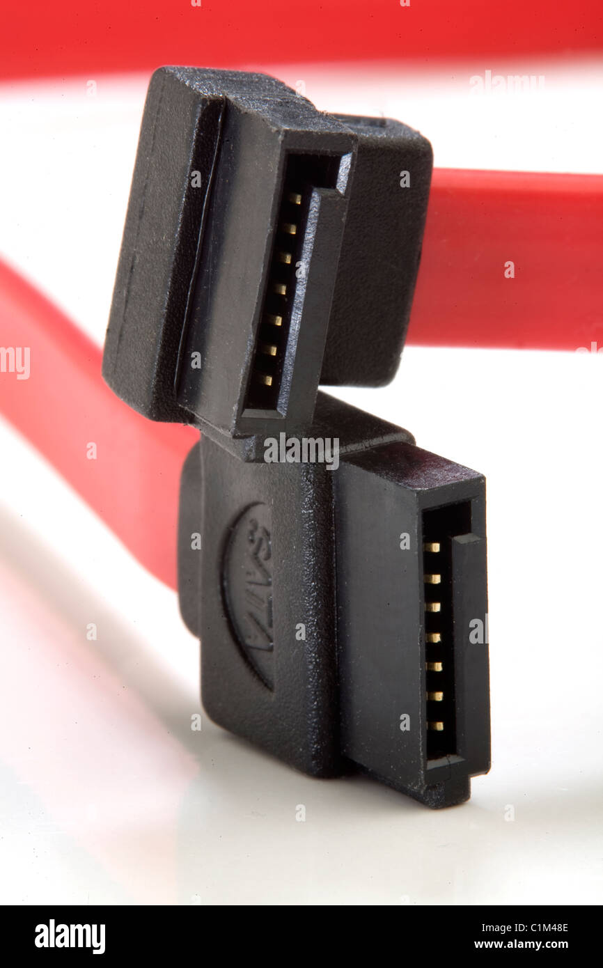 sata cable connectors Stock Photo Alamy