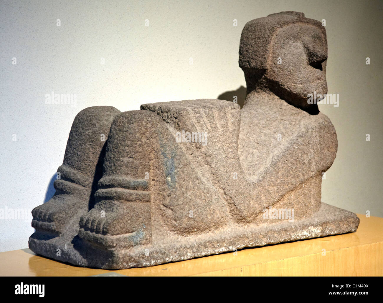 Chac Mool  Mayan God Of Rain Anthropological Museum Mexico City Stock Photo