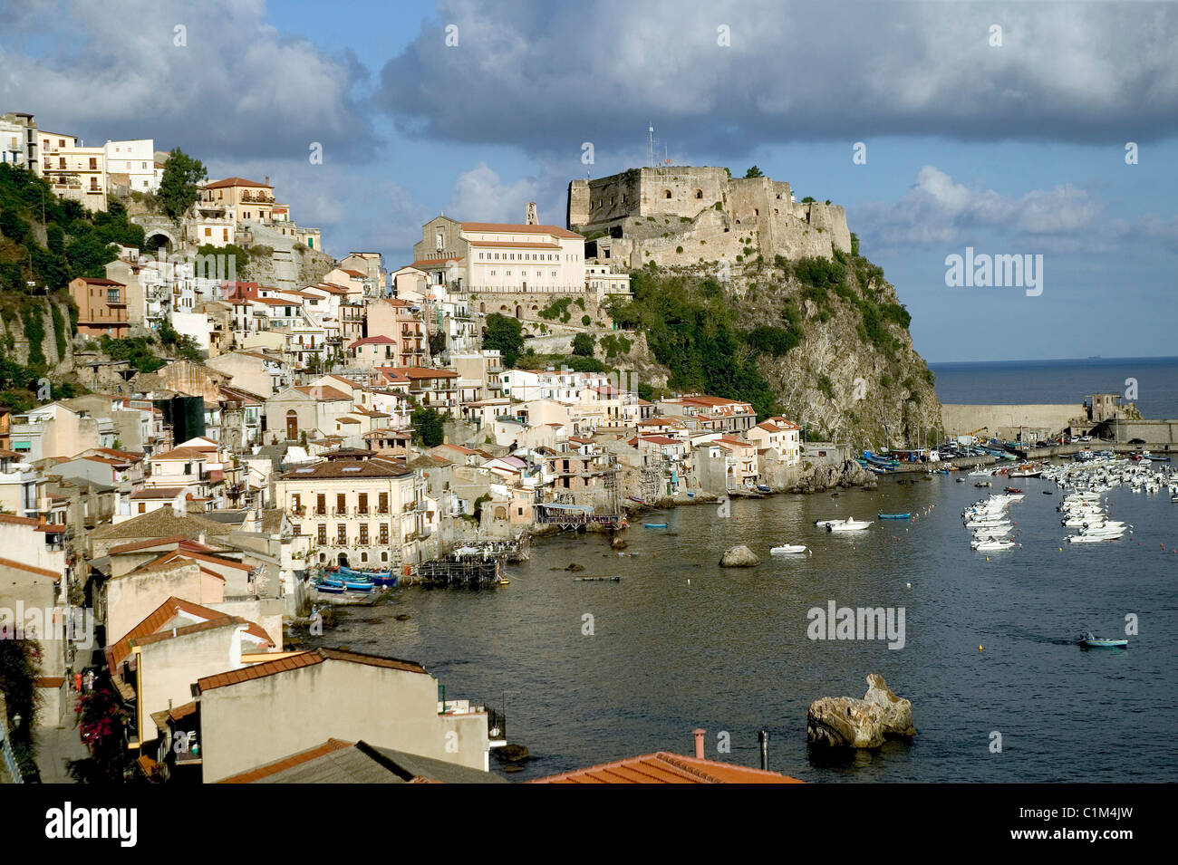 Italy, Calabria, port of Scilla, near Reggio-di-Calabria Stock Photo