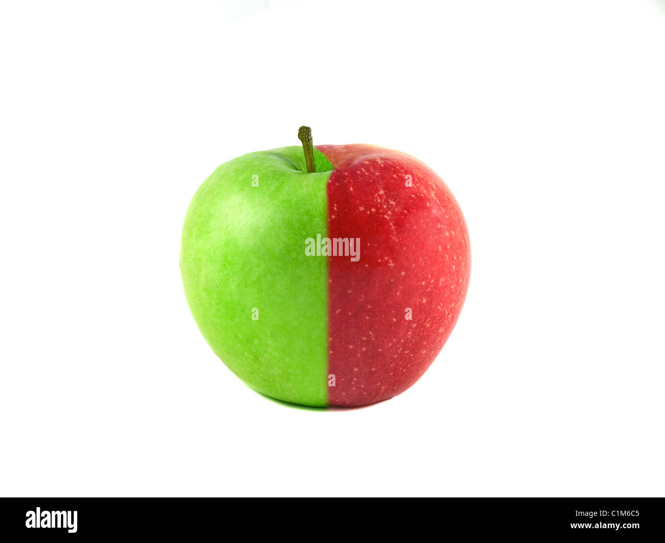 Apple green and red Stock Photo Alamy