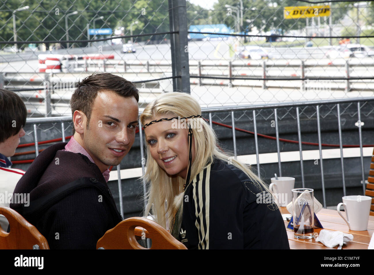 Tara Reid and her new German boyfriend Michael Axtmann watching the DTM  race at Norising race track Nuremberg, Germany Stock Photo - Alamy