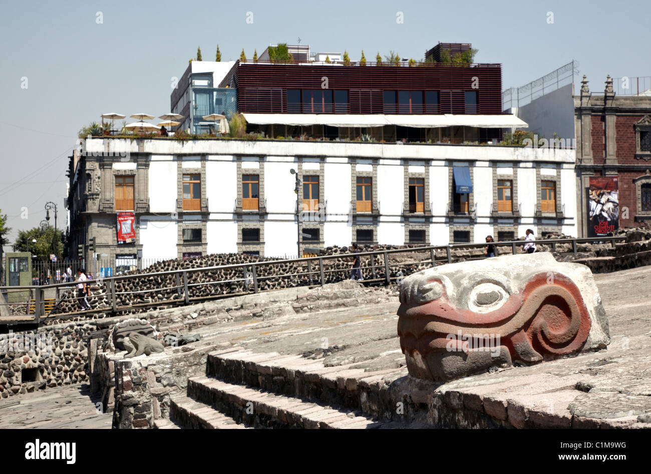 Temple Mayor Centro Historico Mexico City Mexico Stock Photo