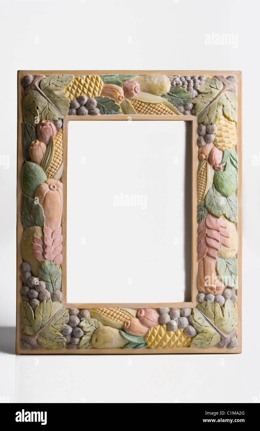 Decorative photo frame. Stock Photo