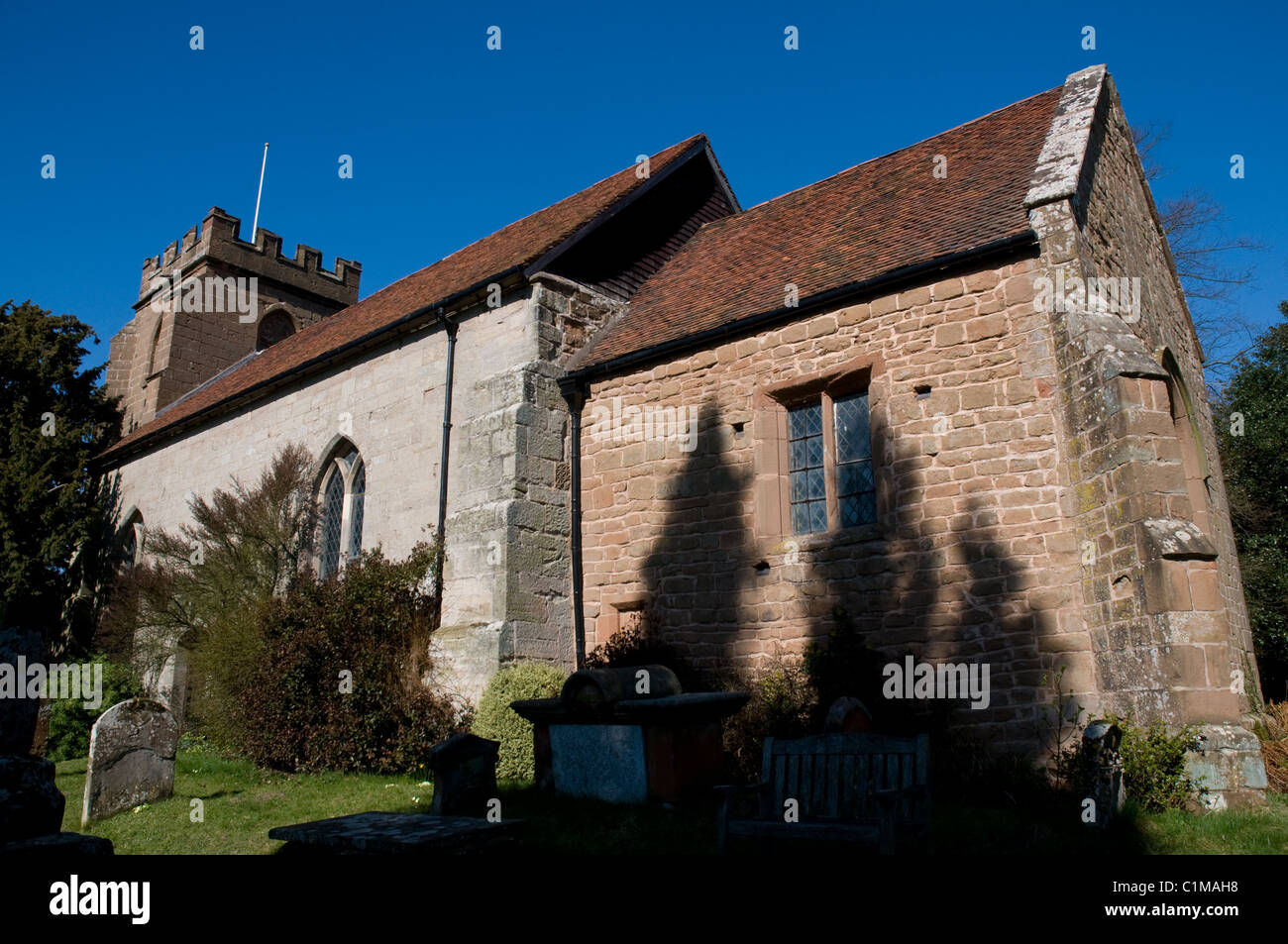 Ashow village church in Warwickshire, England. Stock Photo