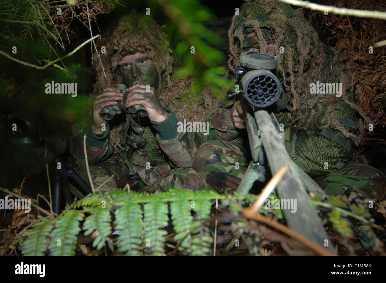 A sniper is a highly trained marksman who shoots targets from conceales positions or distances