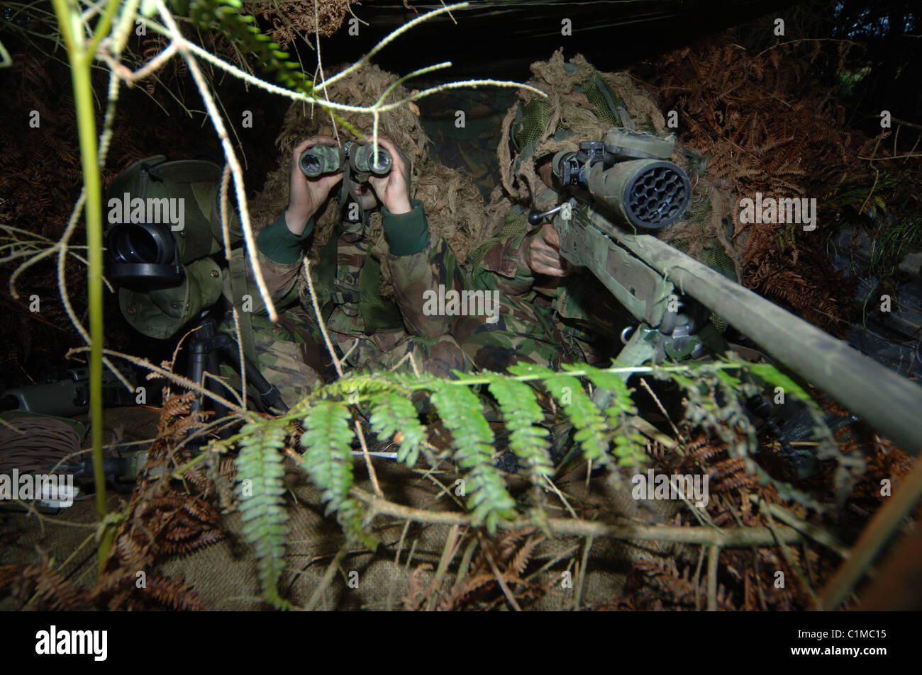 A sniper is a highly trained marksman who shoots targets from conceales positions or distances