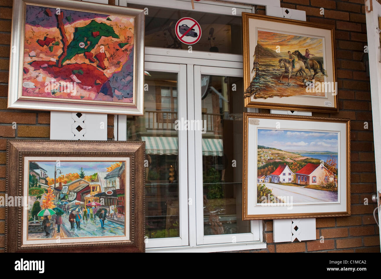 Quebec, Canada. Downtown BaieStPaul Stock Photo Alamy