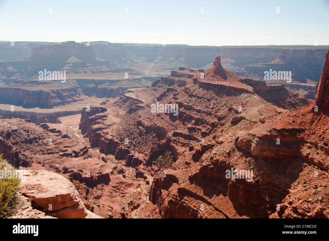 Views of La Sal Mountains,Colorado Plateau,River,6000 Feet above Sea level,Salt Lakes,Geological,Dead Horse State Park,Utah,USA Stock Photo