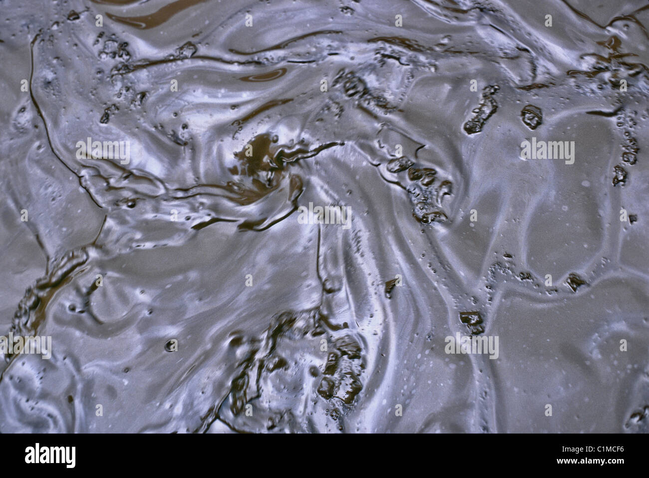 Oil rig drilling fluid tank at drilling rig site Stock Photo Alamy