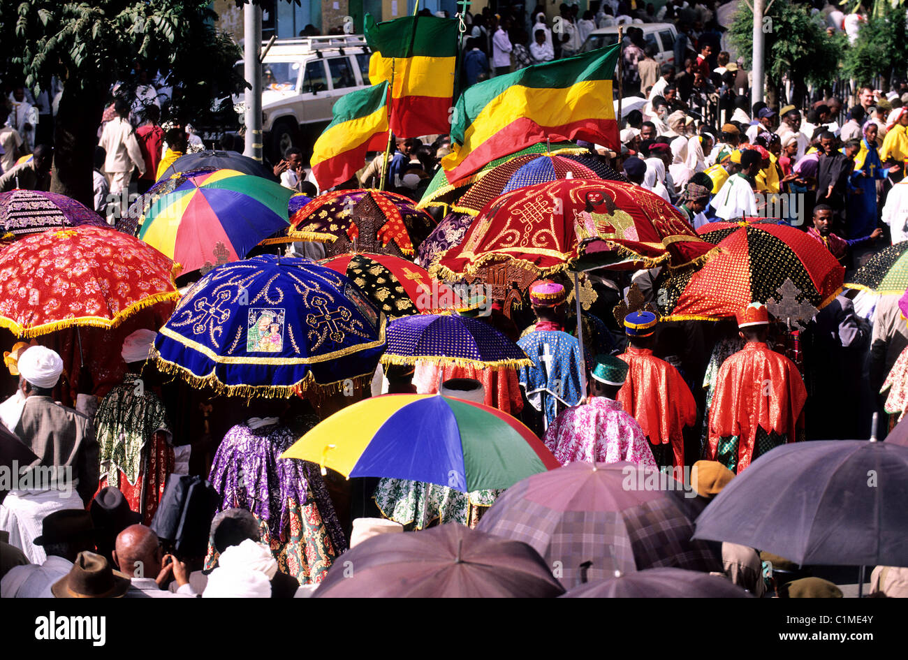 Ethiopia, Gondar, the celebration of Timkat (Epiphany) Stock Photo